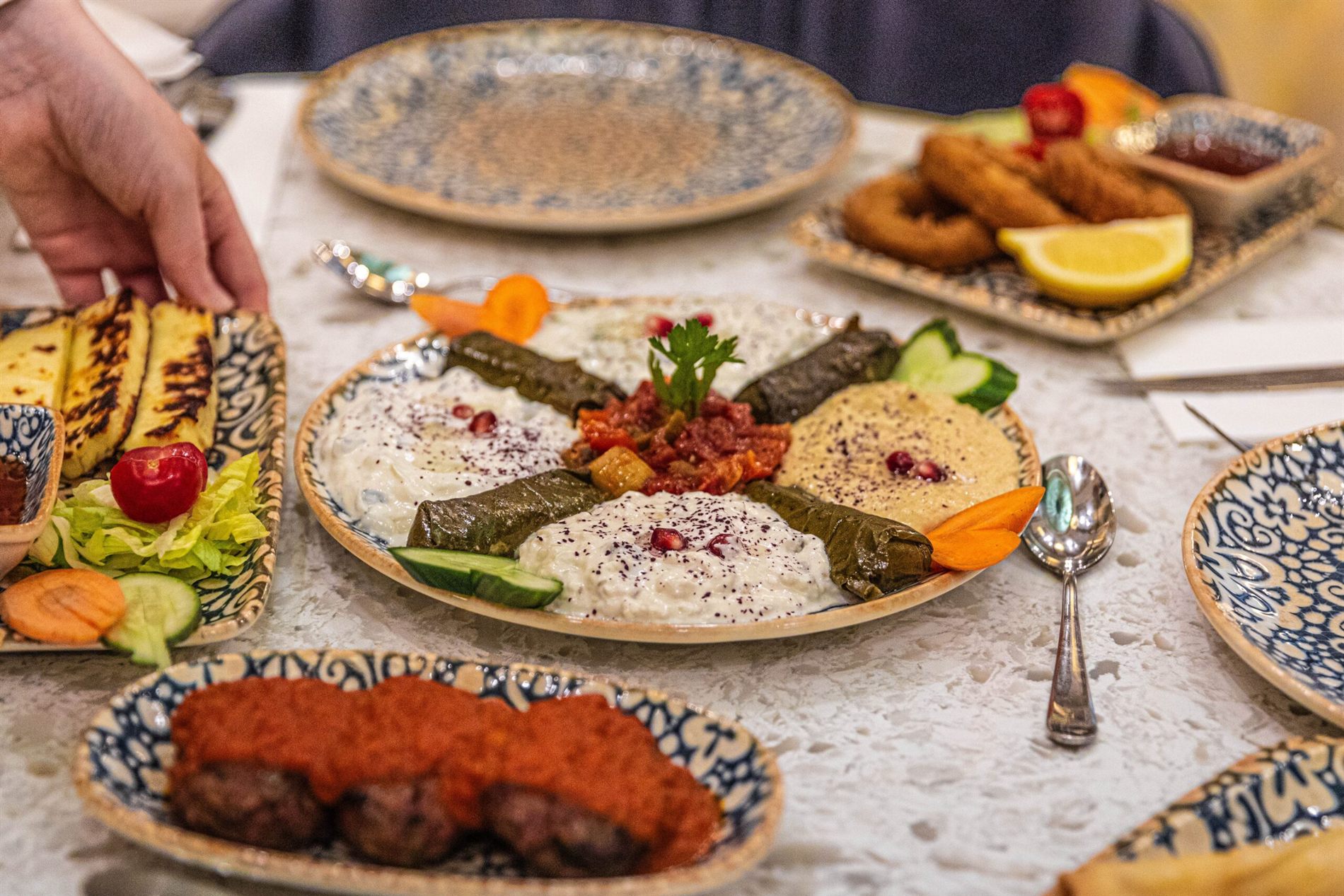 A sharing feast of mezze and grills at Elif